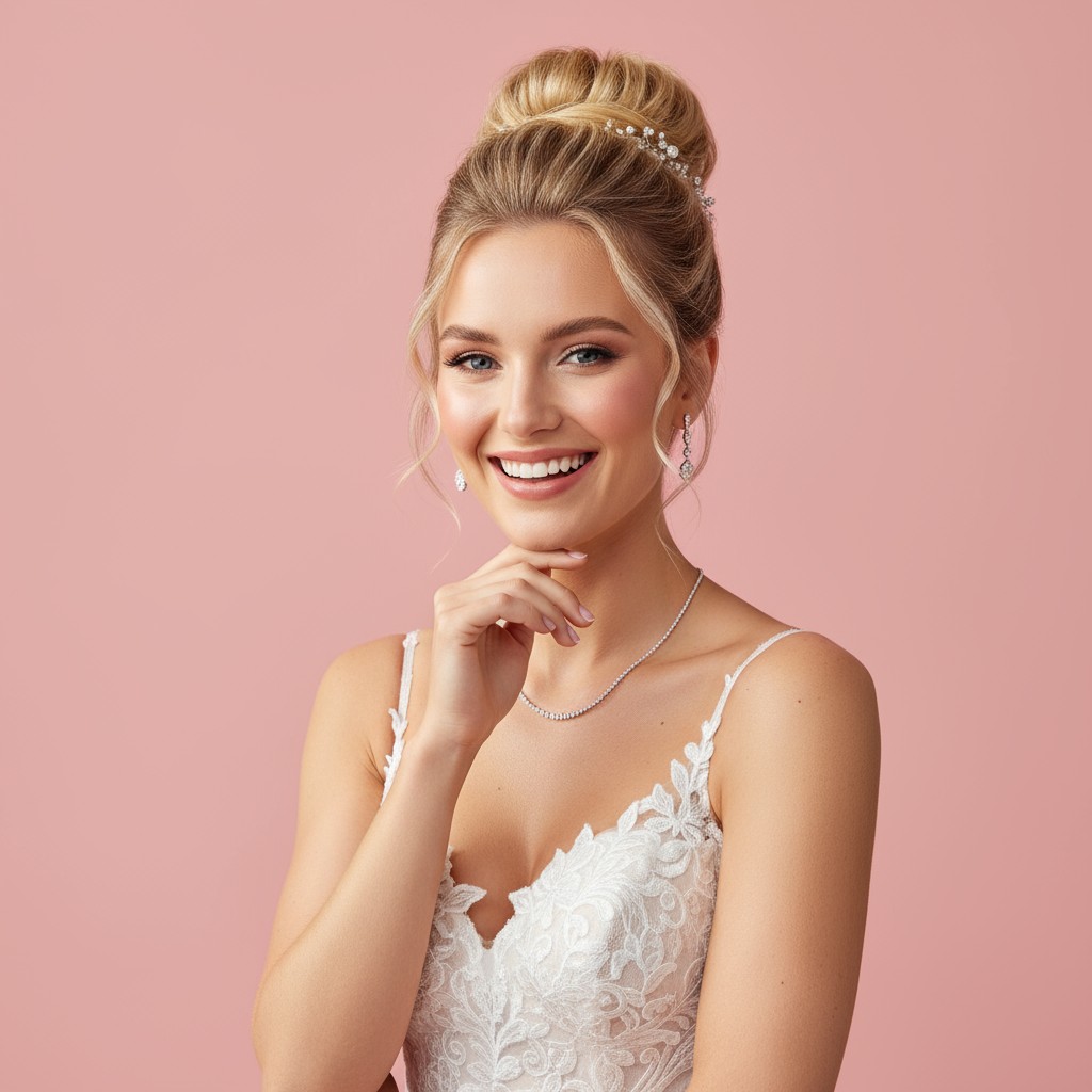 High Bun Bridal Hair Ideas
